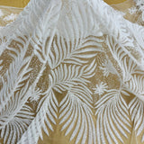 Beaded Corded Bridal Lace Mesh