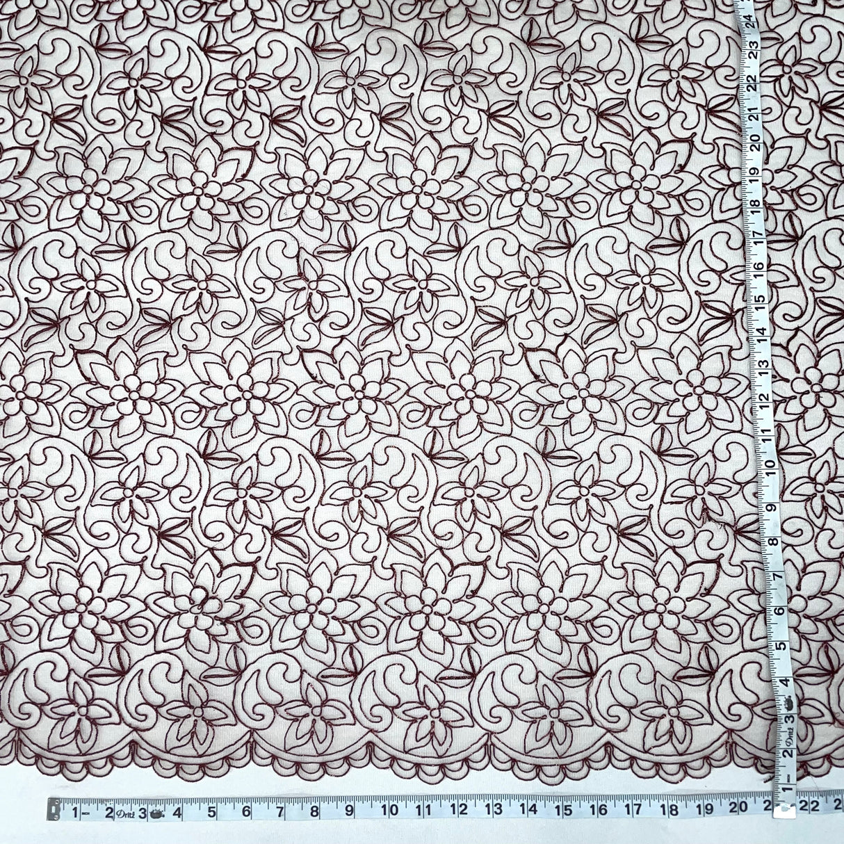 Corded Bridal Lace Fabric 54" Polyester Net Mesh
