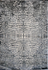 Tess 908 Gray Polypropylene Area Rug - Gray, Soft Backing, Power-Loomed, Stain And Fade Resistant (5' 3" X 7' 4")