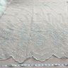 1 Yard Beaded Lace Fabric Embroidered on 100% Polyester Net Mesh | Lace USA - 30146W-BP - Fuchsia - 52" Wide