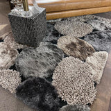 Stone Soft Plush Design Shag Polyester Fabric - Shag Area Rug, Gray Beige, 7'6" X 10'3" (1 Piece)