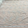 Beaded Lace Fabric on Polyester Net Mesh