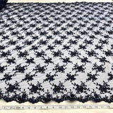 Beaded Corded Bridal Lace Fabric 52" Wide