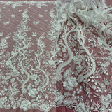 Beaded Corded Bridal Lace