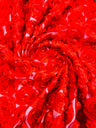 3D Roses On A Mesh Fabric - 54" Width, Color Options (1 Yard)