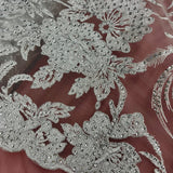 Sequined Corded Bridal Lace