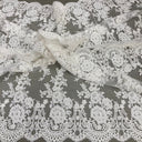 Beaded Corded Bridal Lace Fabric 48" Wide