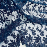 Beaded Corded Lace Fabric 54" Wide