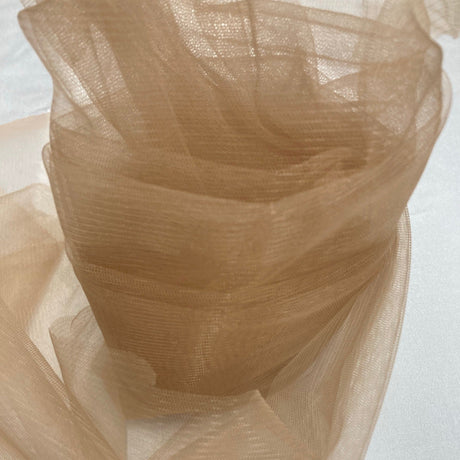 2-Way Stretch Nylon Net Mesh Fabric - White, 60" Width (1 Yard)