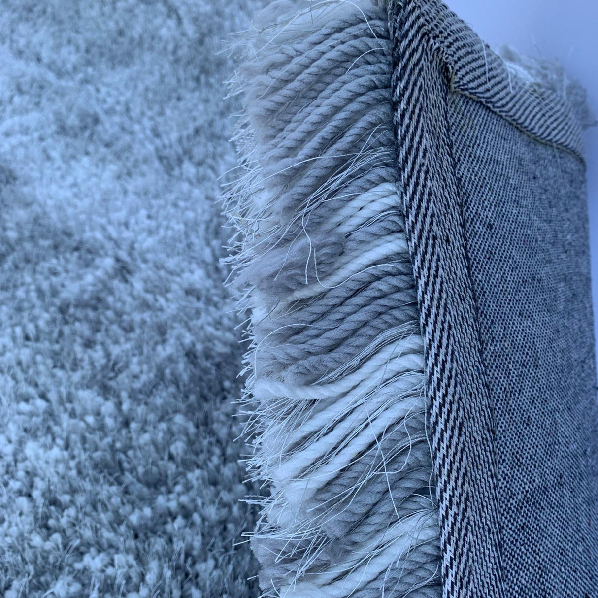 Plush Fluffy Soft Shinny Multi Textural Shag Area Rug Carpet - Shag Area Rug, Multi Textural, 5' X 7', 2' X 3', Blanco Rosa, Stellar Blue, Natural (1 Unit)