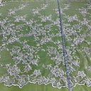 Beaded Corded Bridal Lace Fabric 53" Wide