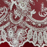 Beaded Corded Lace Trimming 14"