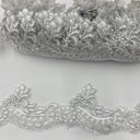 Corded Lace Trim Embroidered Net Mesh