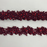 Beaded Lace Trimming on Organza