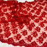 1 Yard Corded Bridal Lace Fabric Embroidered 100 Percent Polyester Net Mesh 50 inch Width