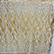 Beaded Sequined Lace Fabric