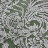 Sequined Corded Bridal Lace