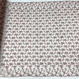 Corded Bridal Lace Fabric 54" Polyester Net Mesh