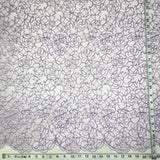 Corded Bridal Lace Fabric Embroidered Net Mesh
