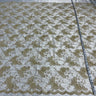Beaded Corded Lace Fabric 100% Polyester Net Mesh 52"