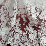 Embroidered Bridal Lace Fabric