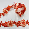 Beaded Lace Trimming 100% Polyester Organza 2"