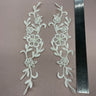 Beaded Corded Lace Applique