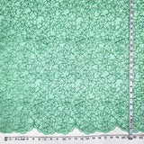 Corded Bridal Lace Fabric Embroidered Net Mesh