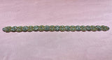 Crystal Floral Bridal Rhinestone Sash Applique 18.75" x 1.25"