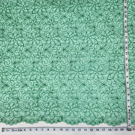 Corded Bridal Lace Fabric 54" Polyester Net Mesh
