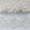 Corded Lace Trimming 100% Polyester Net Mesh 4"