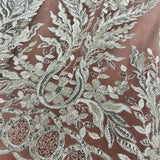 Beaded Corded Embroidered Bridal Lace