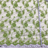 Beaded Corded Bridal Lace Fabric