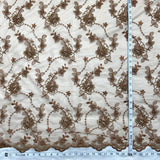 Beaded Corded Bridal Lace Fabric