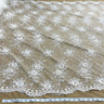 Embroidered Floral Lace Fabric 100% Polyester Net Mesh 52"