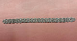Crystal Floral Rhinestone Applique Sash