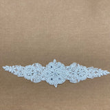 Beaded Lace Applique White Ivory