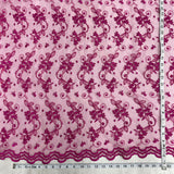 1 Yard Corded Bridal Lace Fabric Embroidered on Polyester Net Mesh for Elegant Wedding and Evening Gowns – 54"