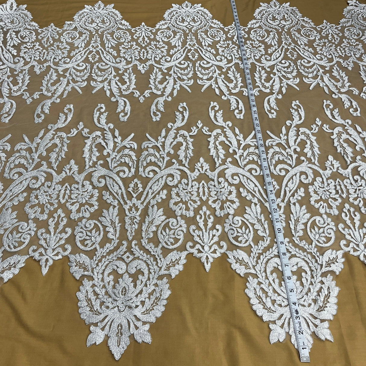 Embroidered Bridal Lace Mesh