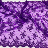 Corded Embroidered Lace Mesh