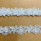 Beaded Corded Lace Trim 1.5"