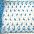 Embroidered Corded Bridal Lace Turquoise