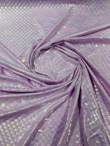 Mermaid Fish Foil Spandex Fabric - Iridescent Fish Scale Print, 58" Width (1 Yard)