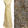 1 Yard Luxurious Beaded and Sequined Lace Fabric Embroidered on Polyester Net Mesh