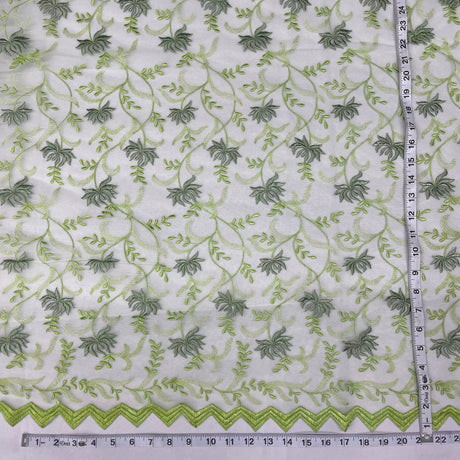 Embroidered Lace Mesh Fabric