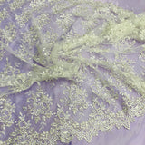 Polyester Corded Bridal Lace Fabric 54" Wide