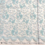 Beaded Corded Bridal Lace Mesh