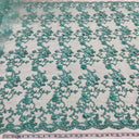 Beaded 3D Floral Lace Mesh