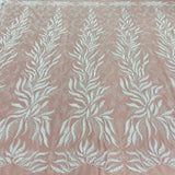Beaded Corded Bridal Lace Fabric