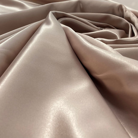 Satin Bridal Fabric - 100 Percent Polyester Lace Fabric, 60" Width, Black (1 Yard)